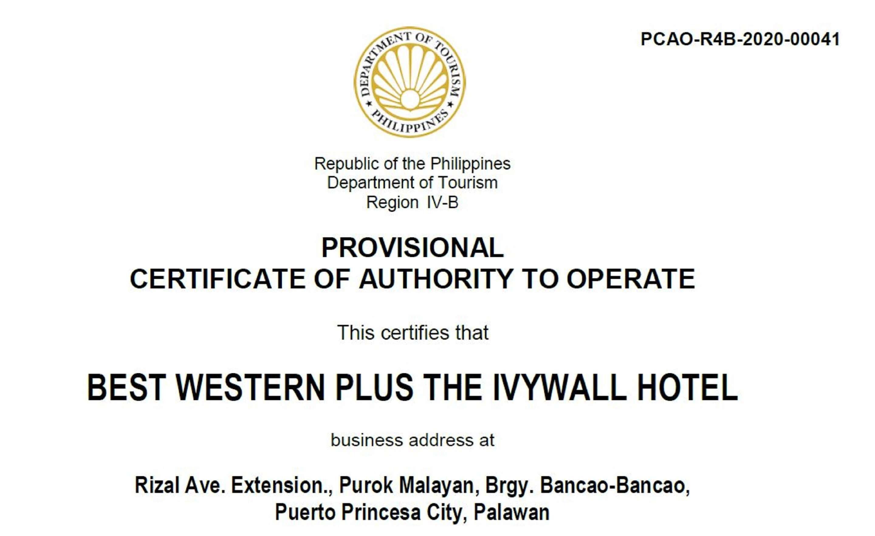 Best Western Plus The Ivywall Hotel Puerto Princesa Extérieur photo